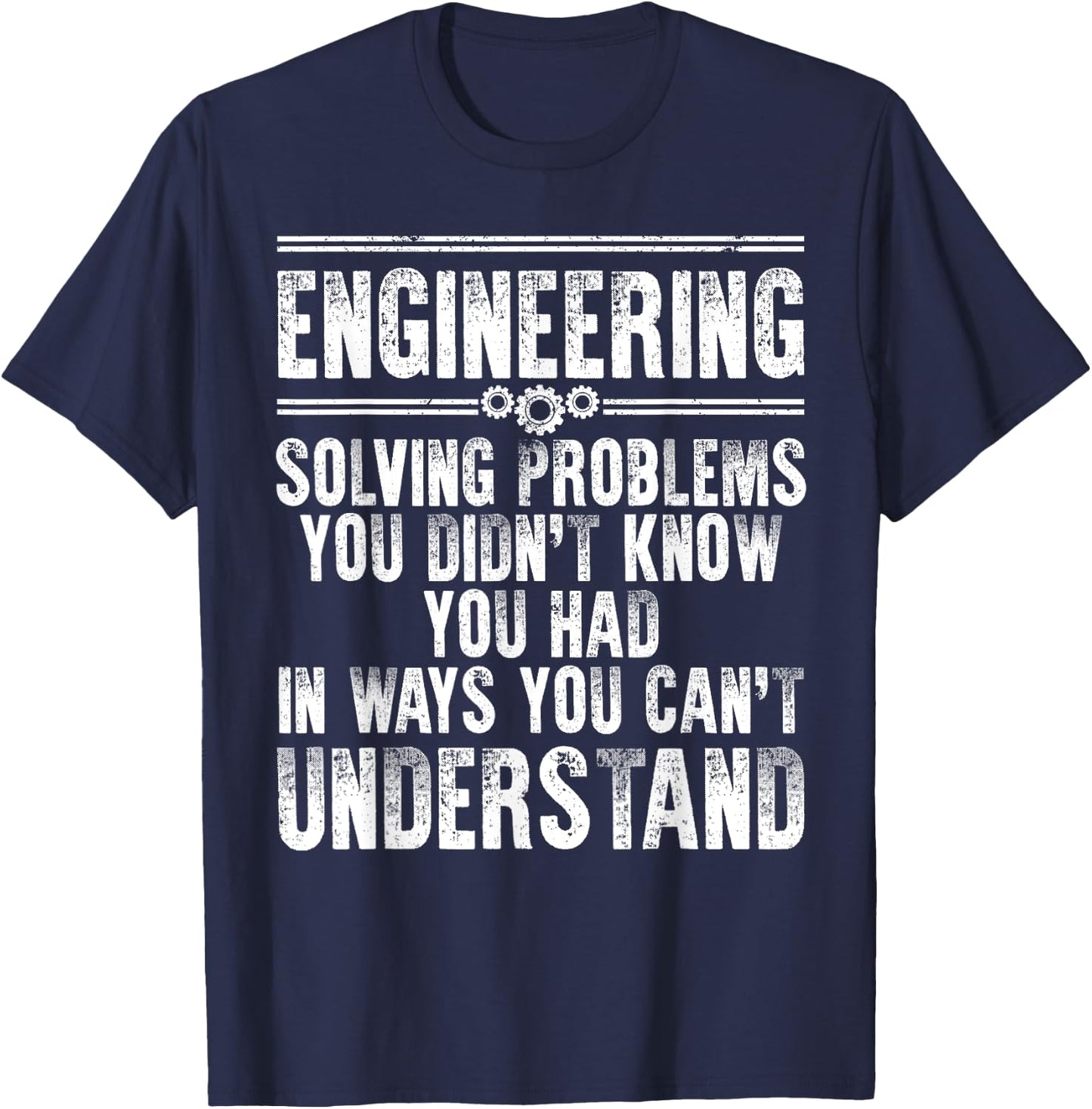 Funny Engineering Design Women Kids Engineer Student T-Shirt - T-Shirt | Navy