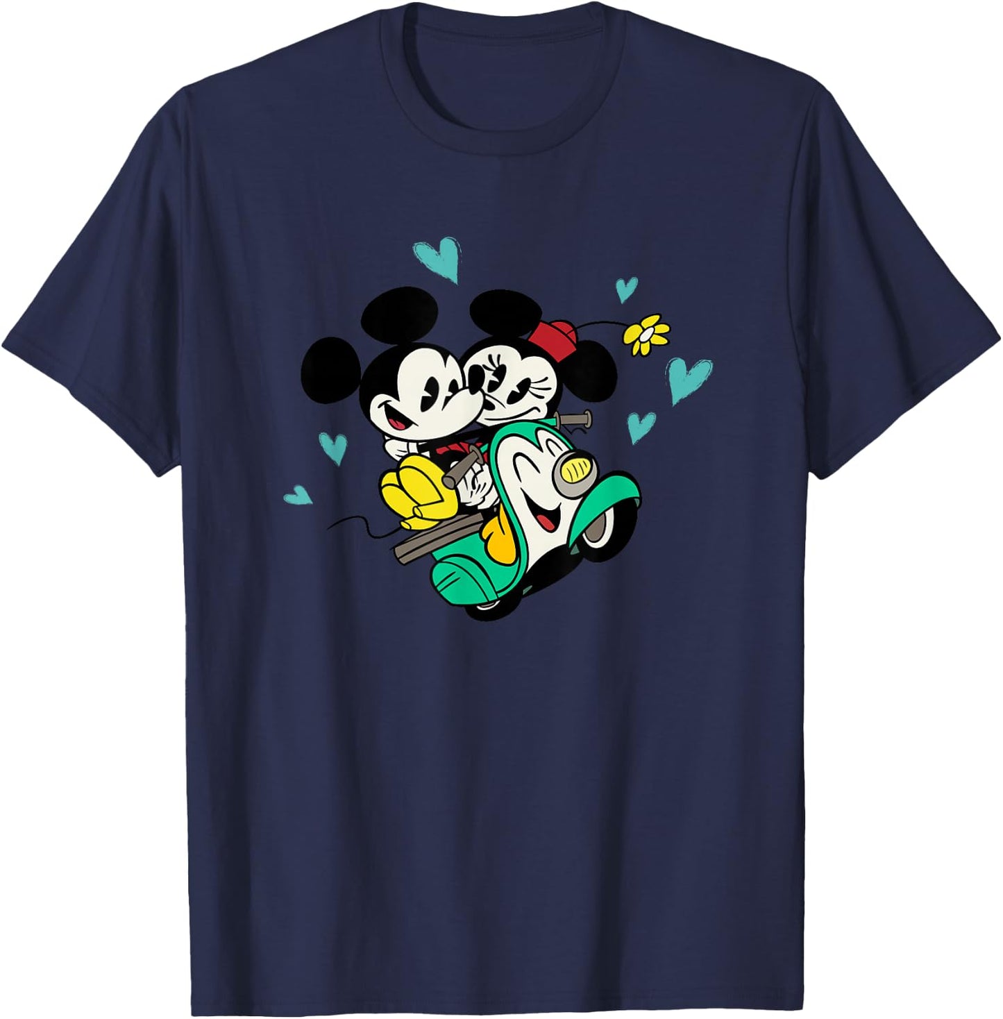 Disney Channel Mickey and Minnie Mouse Cartoon T-Shirt - T-Shirt | Navy