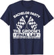 The Groom's Final Lap Funny Car Racing Bachelor Party Group T-Shirt - T-Shirt | Navy