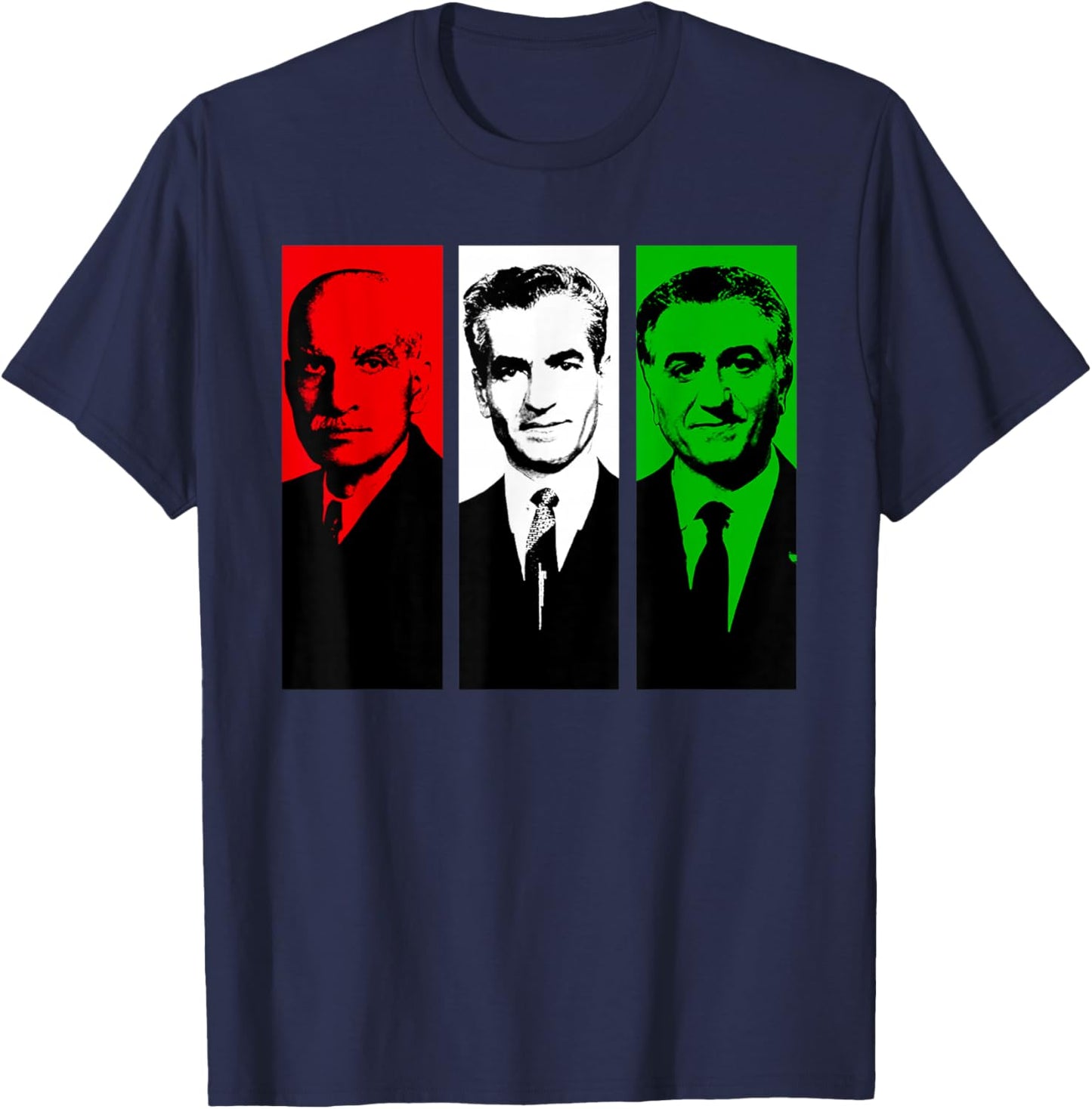 Pahlavi Kings of Iran T-Shirt - T-Shirt | Navy