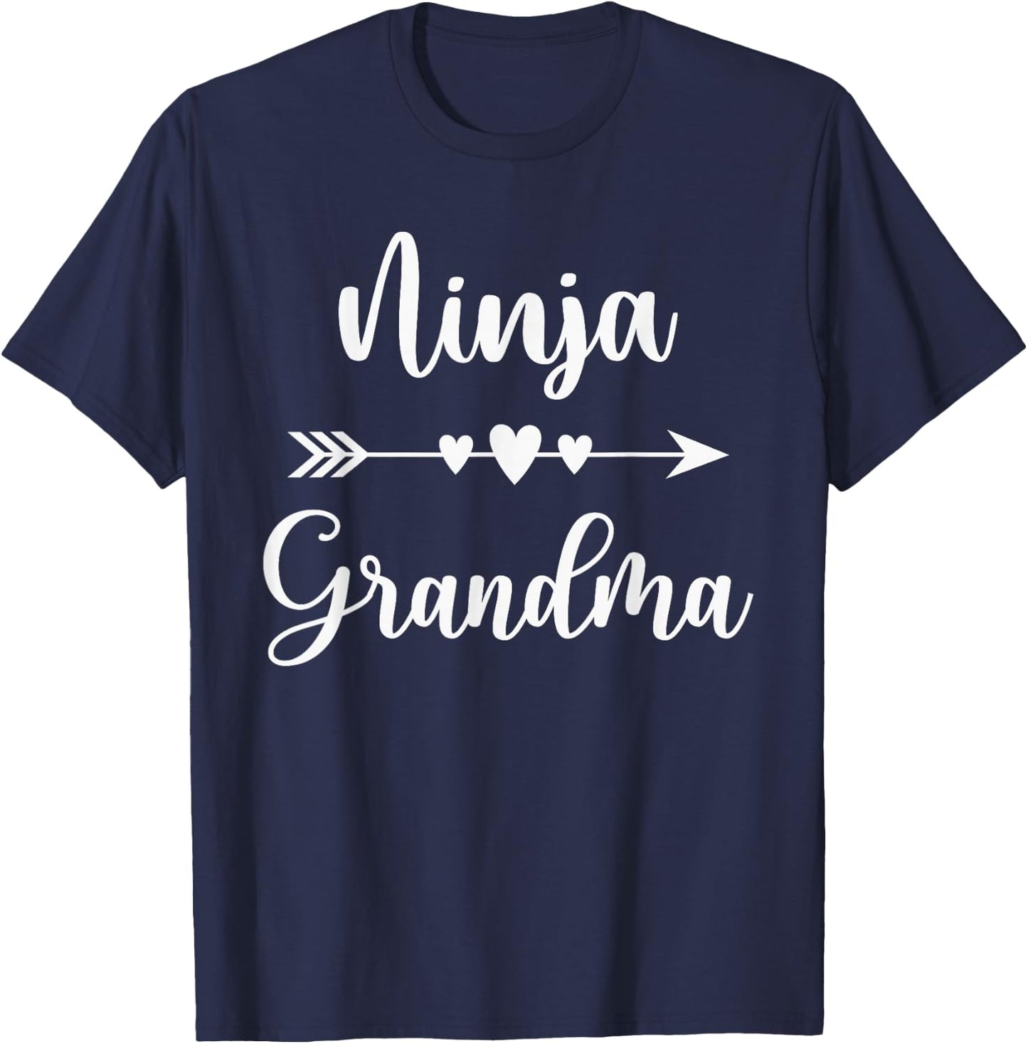 Ninja Grandma Funny Grandma Ninja Martial Arts Fighter T-Shirt - T-Shirt | Navy