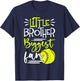 Little Brother Biggest Fan Softball, Softball Boys T-Shirt - T-Shirt | Navy