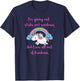 Be a stabby unicorn with rainbows birthday gift T-Shirt - T-Shirt | Navy