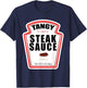 Steak Sauce Bottle Label Funny Halloween Costume Outfit T-Shirt - T-Shirt | Navy