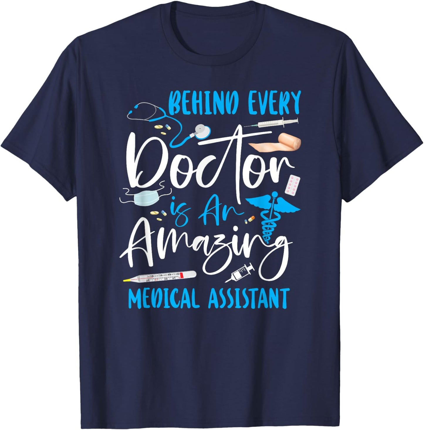 Certified Medical Assistant Doctor CMA T-Shirt - T-Shirt | Navy