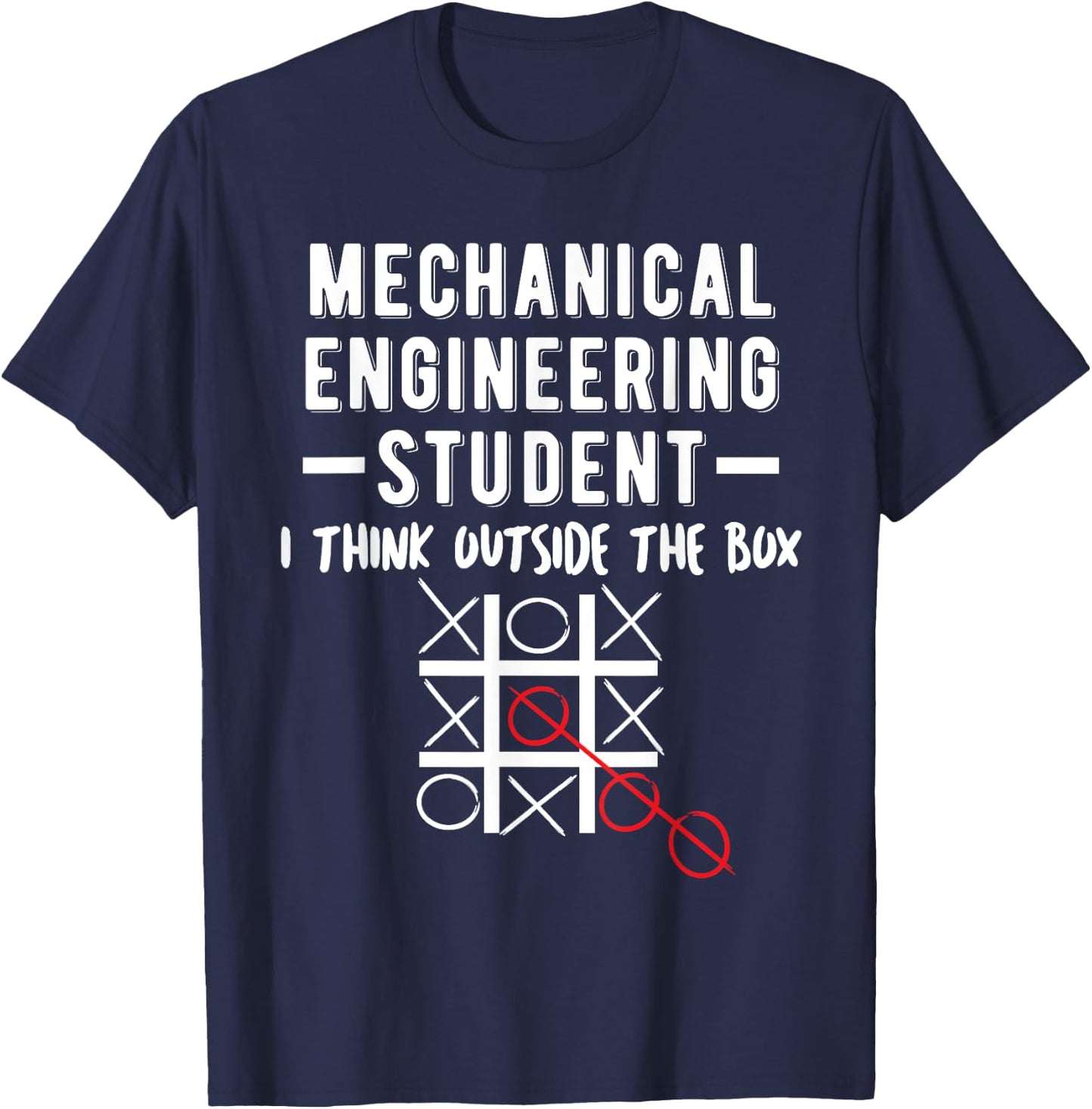 Gift Mechanical Engineer College Student Illustration T-Shirt - T-Shirt | Navy