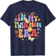 Twin Mama Pregnancy Announcement Funny In My Twin Mom Era T-Shirt - T-Shirt | Navy