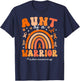 Groovy Leukemia Aunt Of A Leukemia Warrior Aunt T-Shirt - T-Shirt | Navy