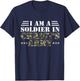 I Am A Soldier In Christ's Army Christian Religion Gifts T-Shirt - T-Shirt | Navy