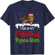 This Is My Christmas Pajama Shirt Bengal Cat T-Shirt - T-Shirt | Navy