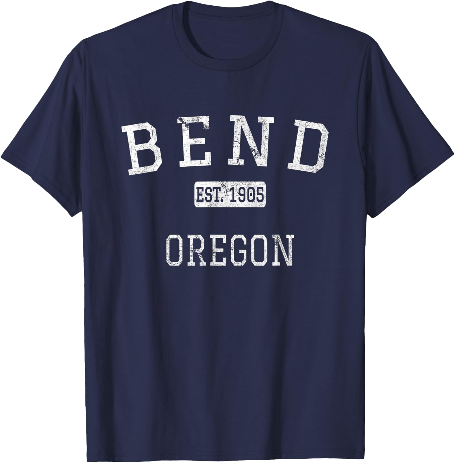 Bend Oregon OR Vintage T-Shirt - T-Shirt | Navy