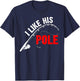 Women's I Like His Pole Funny Fishing Couples T-Shirt - T-Shirt | Navy
