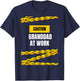 Funny Caution Granddad Working Garage Hobby Tools Mechanic T-Shirt - T-Shirt | Navy