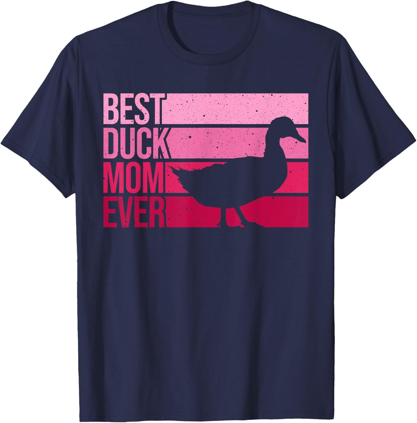 Funny Duck Mom Art Girls Mother's Day Duck Lovers T-Shirt - T-Shirt | Navy