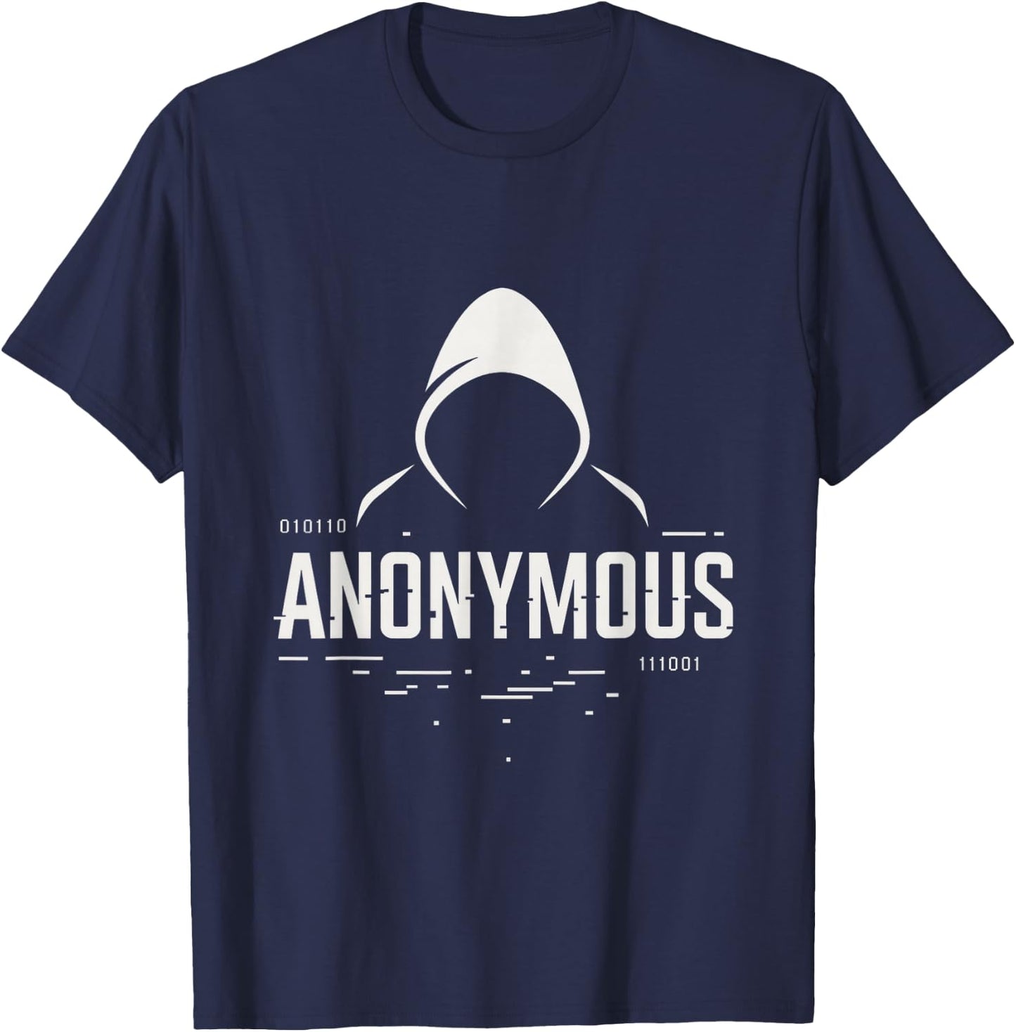 Anonymous Hacker | Cybersecurity Tech T-Shirt - T-Shirt | Navy