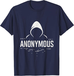 Anonymous Hacker | Cybersecurity Tech T-Shirt - T-Shirt | Navy