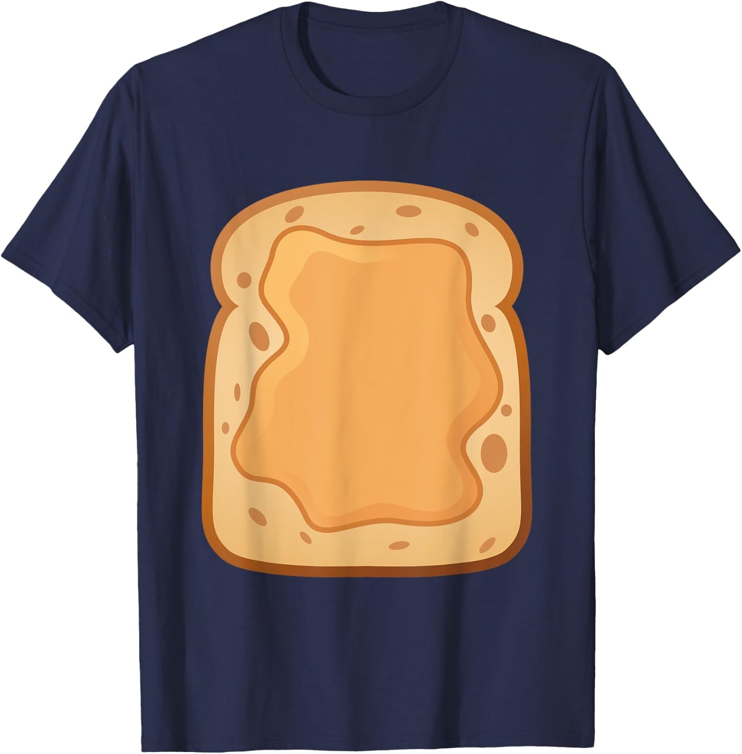 PB&J Peanut Butter on Bread Funny Matching Halloween Costume T-Shirt - T-Shirt | Navy