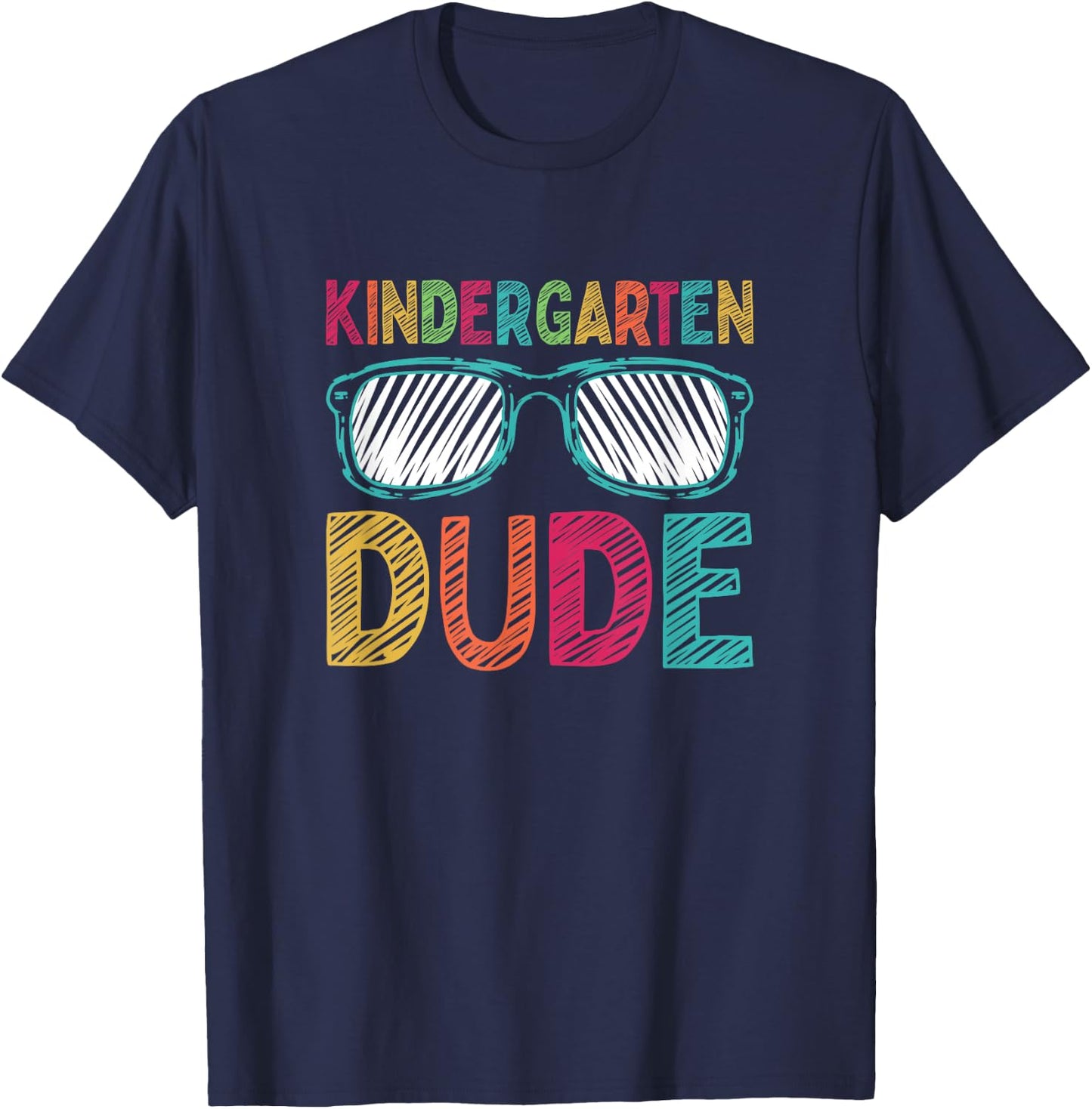 Kindergarten Dude Funny First Day Back To School Student T-Shirt - T-Shirt | Navy
