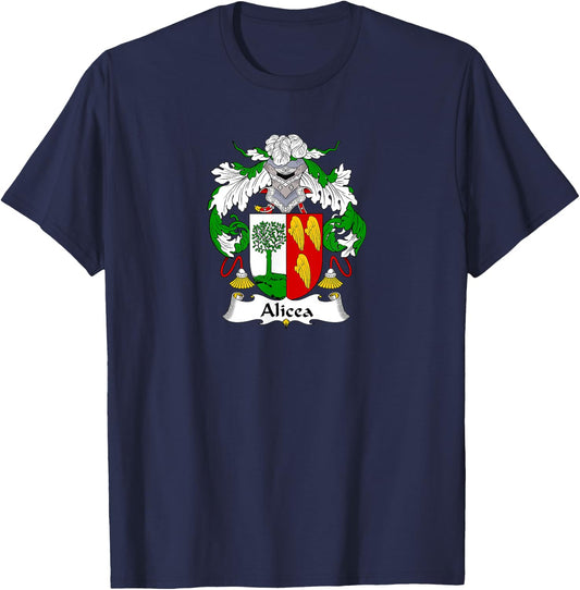 Alicea Coat of Arms - Family Crest Shirt T-Shirt - T-Shirt | Navy
