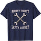 Righty tighty Lefty loosey - tool T-Shirt - T-Shirt | Navy