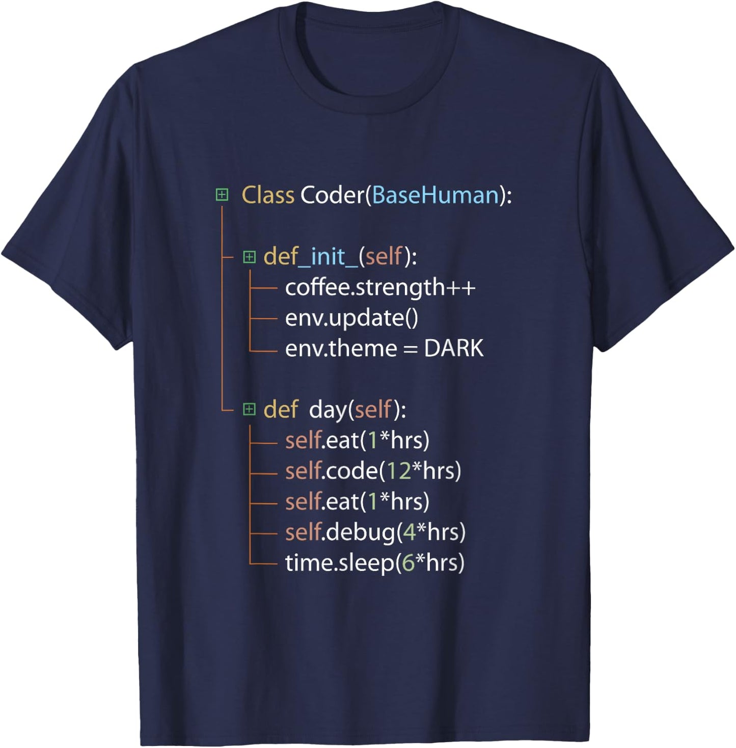 Python Coding Funny Gift T-Shirt - T-Shirt | Navy