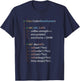 Python Coding Funny Gift T-Shirt - T-Shirt | Navy