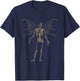 Butterfly Grunge Fairycore Aesthetic Skeleton Y2K Goth T-Shirt - T-Shirt | Navy