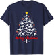 Airplane Christmas Tree Merry Christmas Men Women Kids T-Shirt - T-Shirt | Navy
