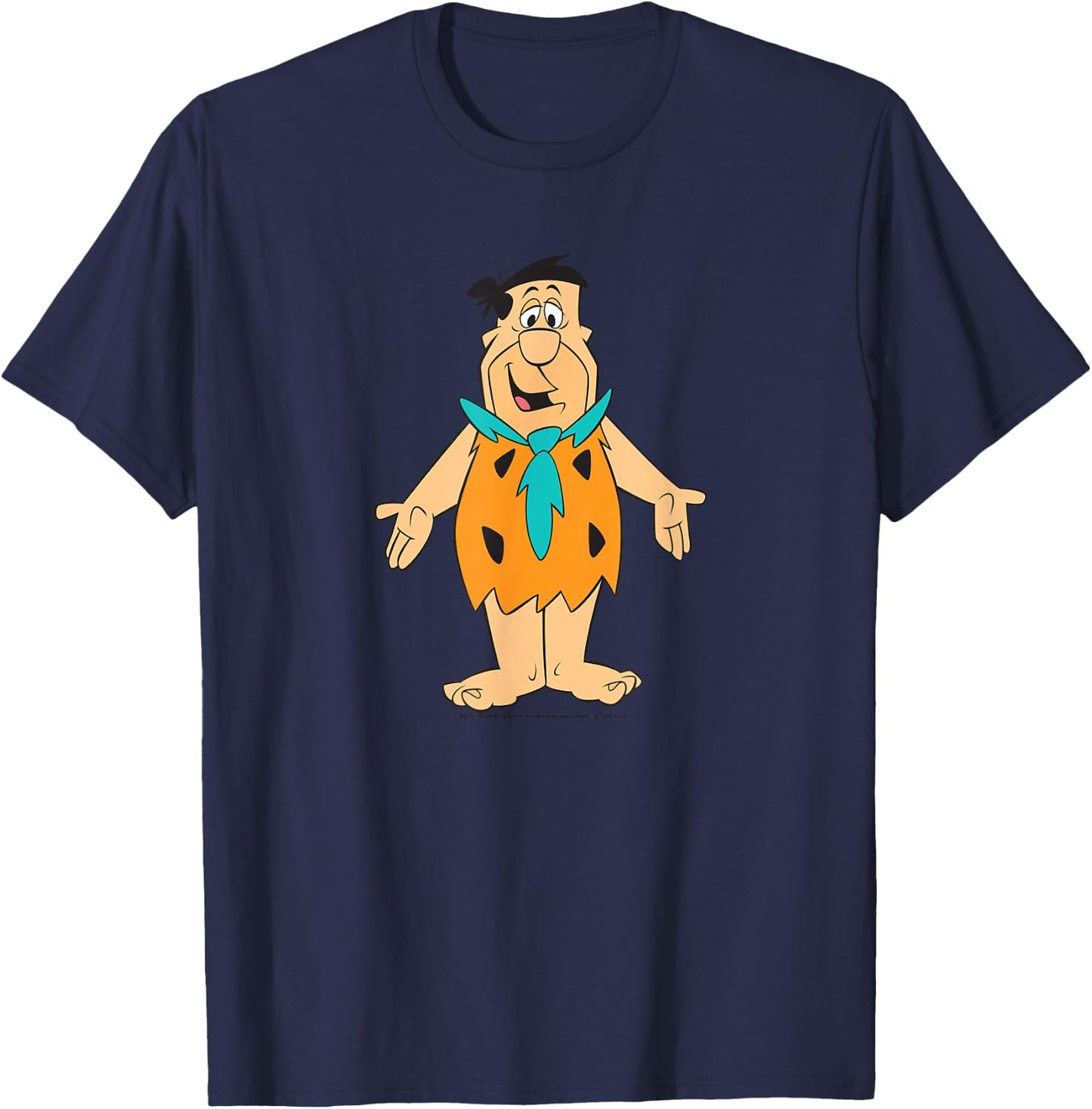 The Flintstones Fred Flintstone Character Art T-Shirt - T-Shirt | Navy