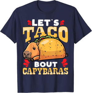Capybara Cinco De Mayo Taco Giant Cavy Rodent T-Shirt - T-Shirt | Navy