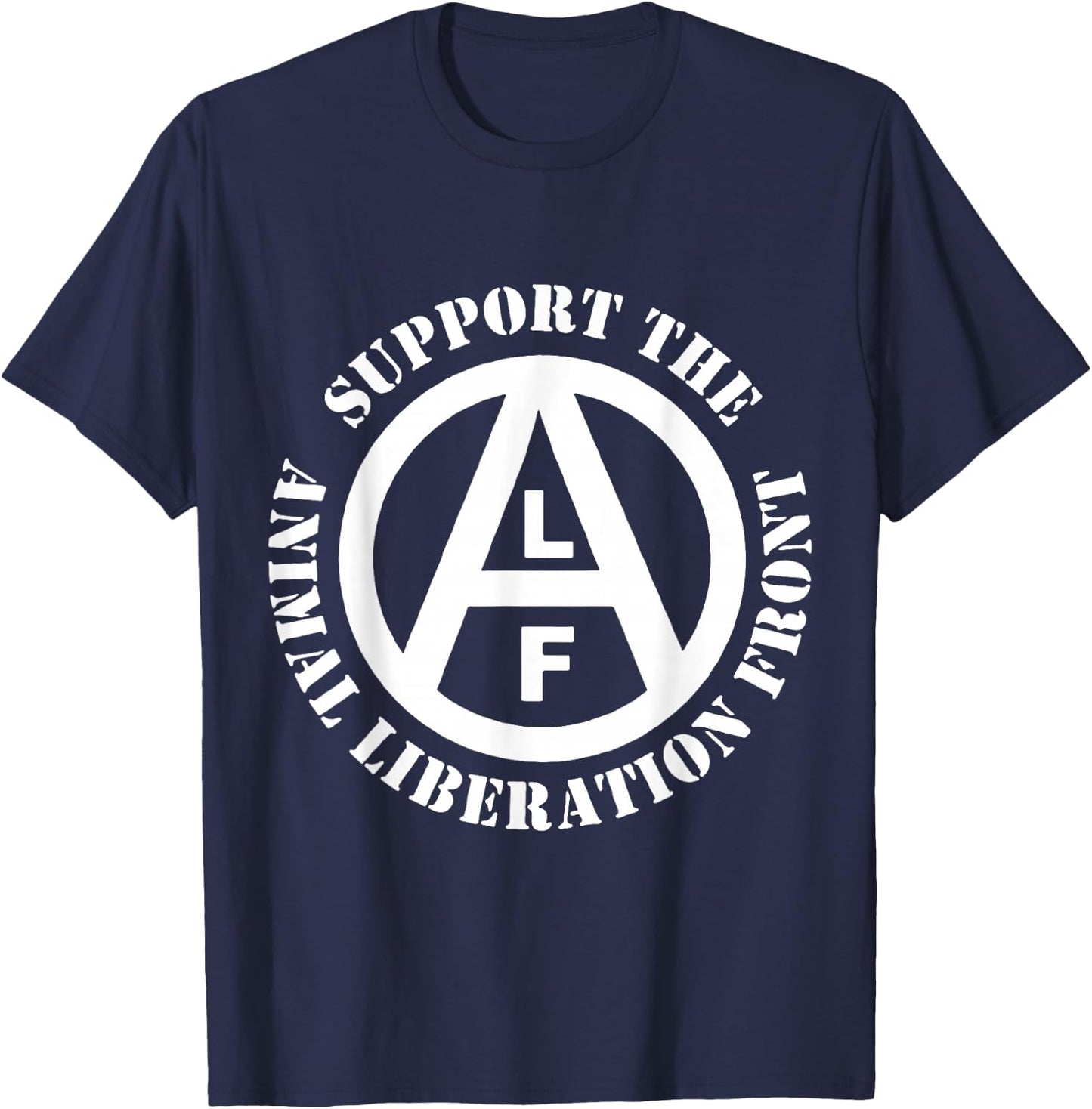 ALF - Support The Animal Liberation Front - Vegan T-Shirt - T-Shirt | Navy