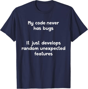 Funny Java Programmer Shirt Coding Joke Humor Gift T-Shirt - T-Shirt | Navy