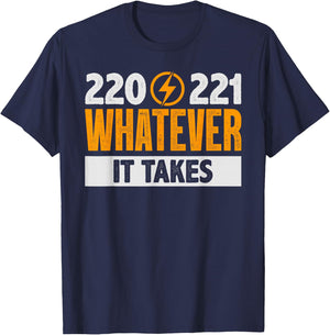 220 221 Funny Electrician Gift T-Shirt - T-Shirt | Navy