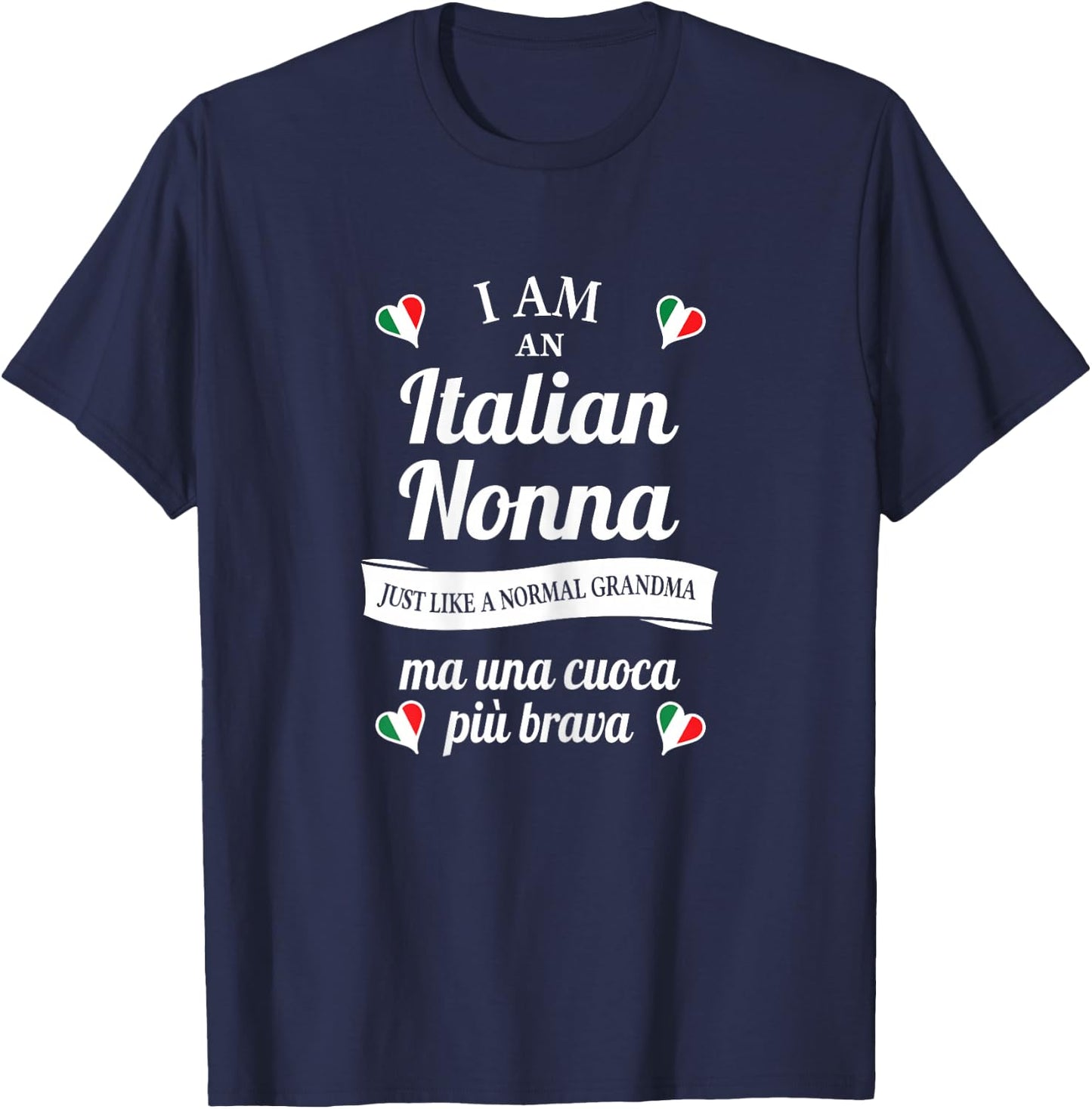 Best Italian Nonna - Great Italian Grandma and Cook T-Shirt - T-Shirt | Navy