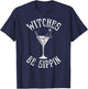 Witches Cocktail Witches be Sippin Halloween T-Shirt - T-Shirt | Navy