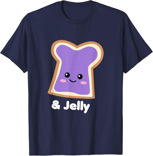 Peanut Butter Girls Jelly Halloween Group Costume T-Shirt - T-Shirt | Navy