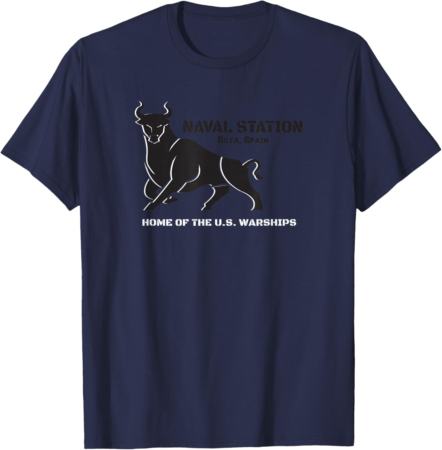 Naval Station Rota, Spain Home of the U.s. Warships T-Shirt - T-Shirt | Navy