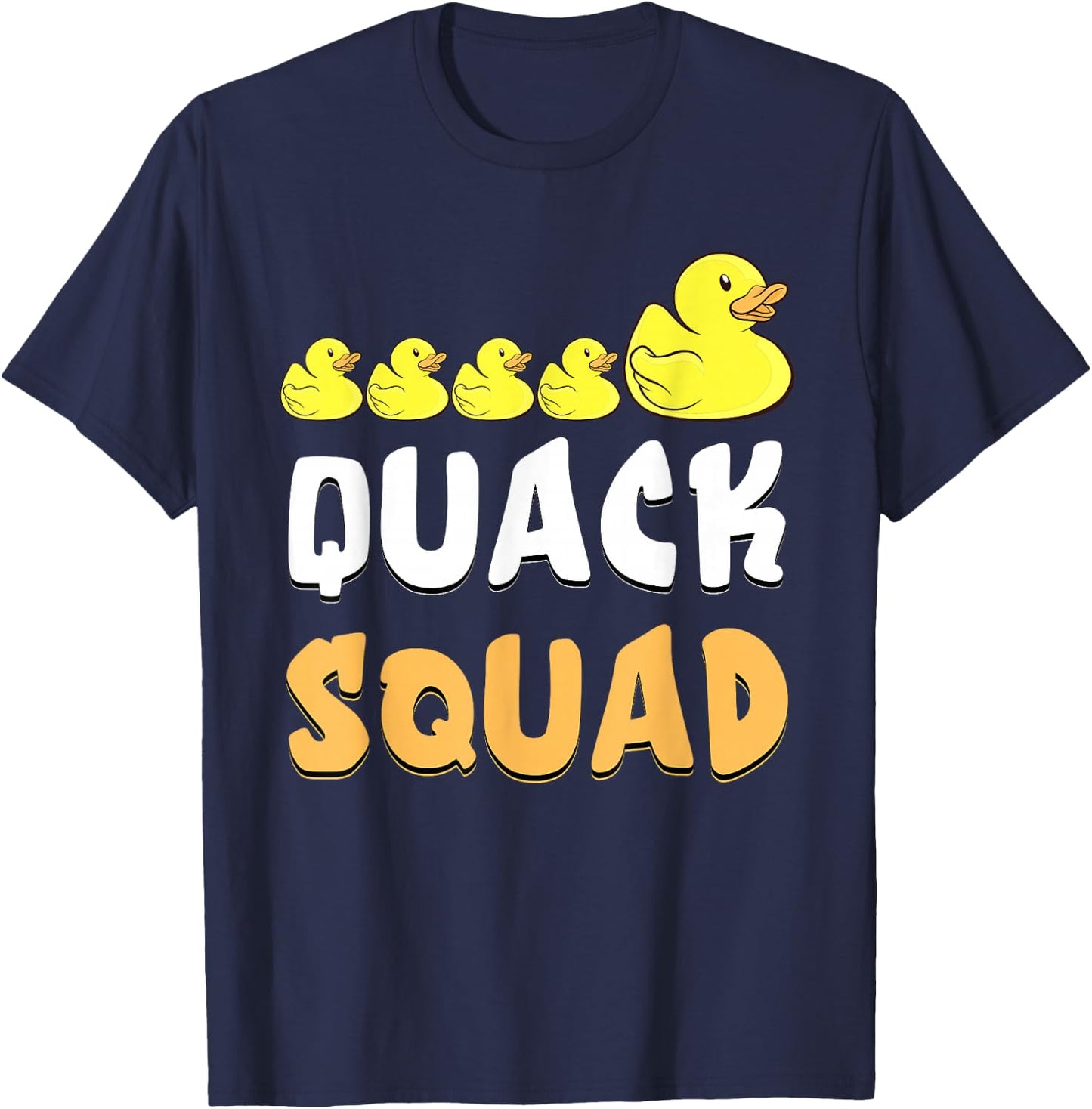 Quack Squad Rubber Duck Family Rubber Duckling Cute Duckie T-Shirt - T-Shirt | Navy