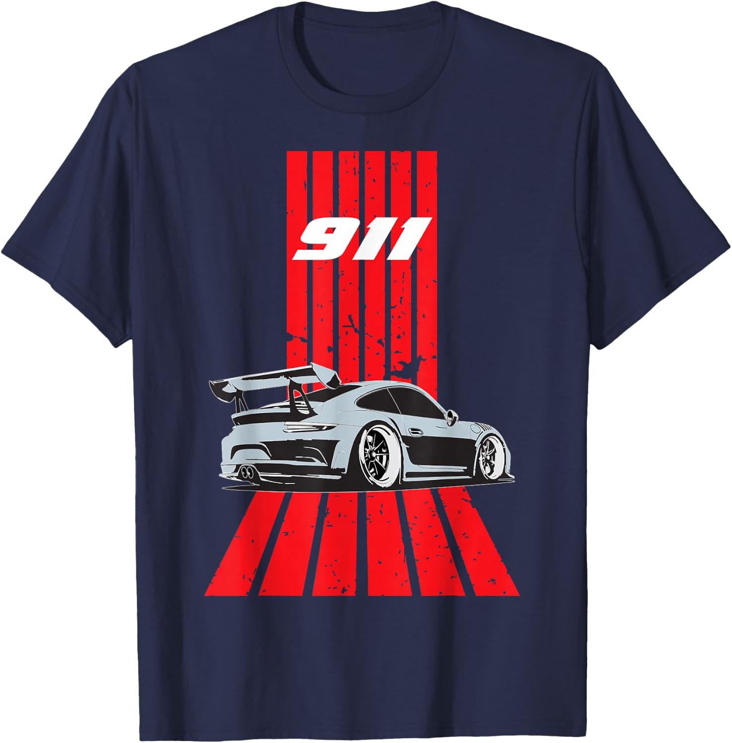911 RS Vintage Exotic Car Supercar Retro Mechanic SE T-Shirt - T-Shirt | Navy