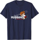 Raising My Husband Is Exhausting Funny Saying Sarcastic Wife T-Shirt - T-Shirt | Navy