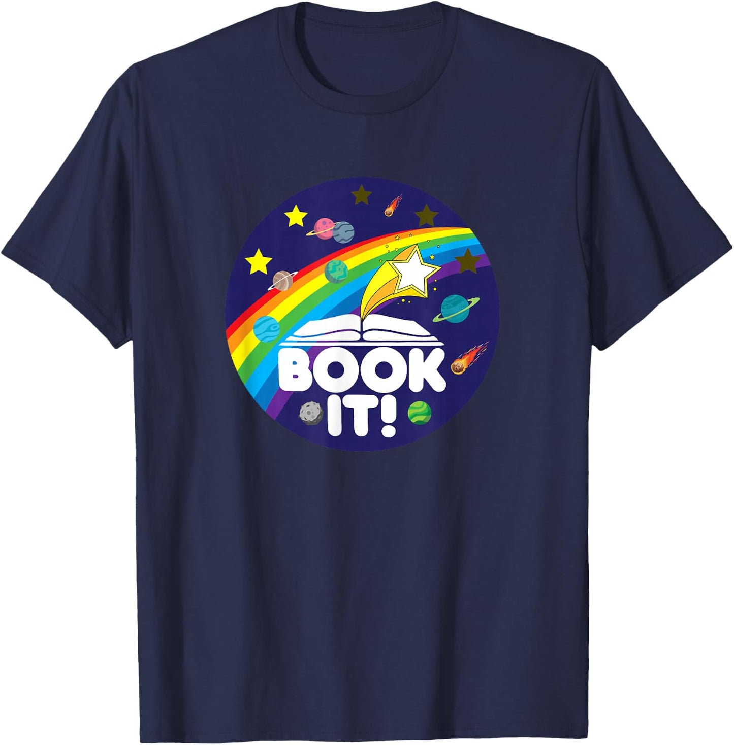 Book IT ! Childhood Retro T-Shirt - T-Shirt | Navy