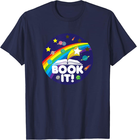Book IT ! Childhood Retro T-Shirt - T-Shirt | Navy