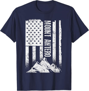 American Flag Patriotic Mount Antero Colorado T-Shirt - T-Shirt | Navy