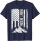 American Flag Patriotic Mount Antero Colorado T-Shirt - T-Shirt | Navy
