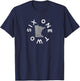 Vintage 612 Six One Two Minnesota Outline Map MN T-Shirt - T-Shirt | Navy