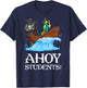 Funny 1st 2nd 3rd 4th 5th 6th Grade Pirate Teacher Women Girls Kids T-Shirt - T-Shirt | Navy
