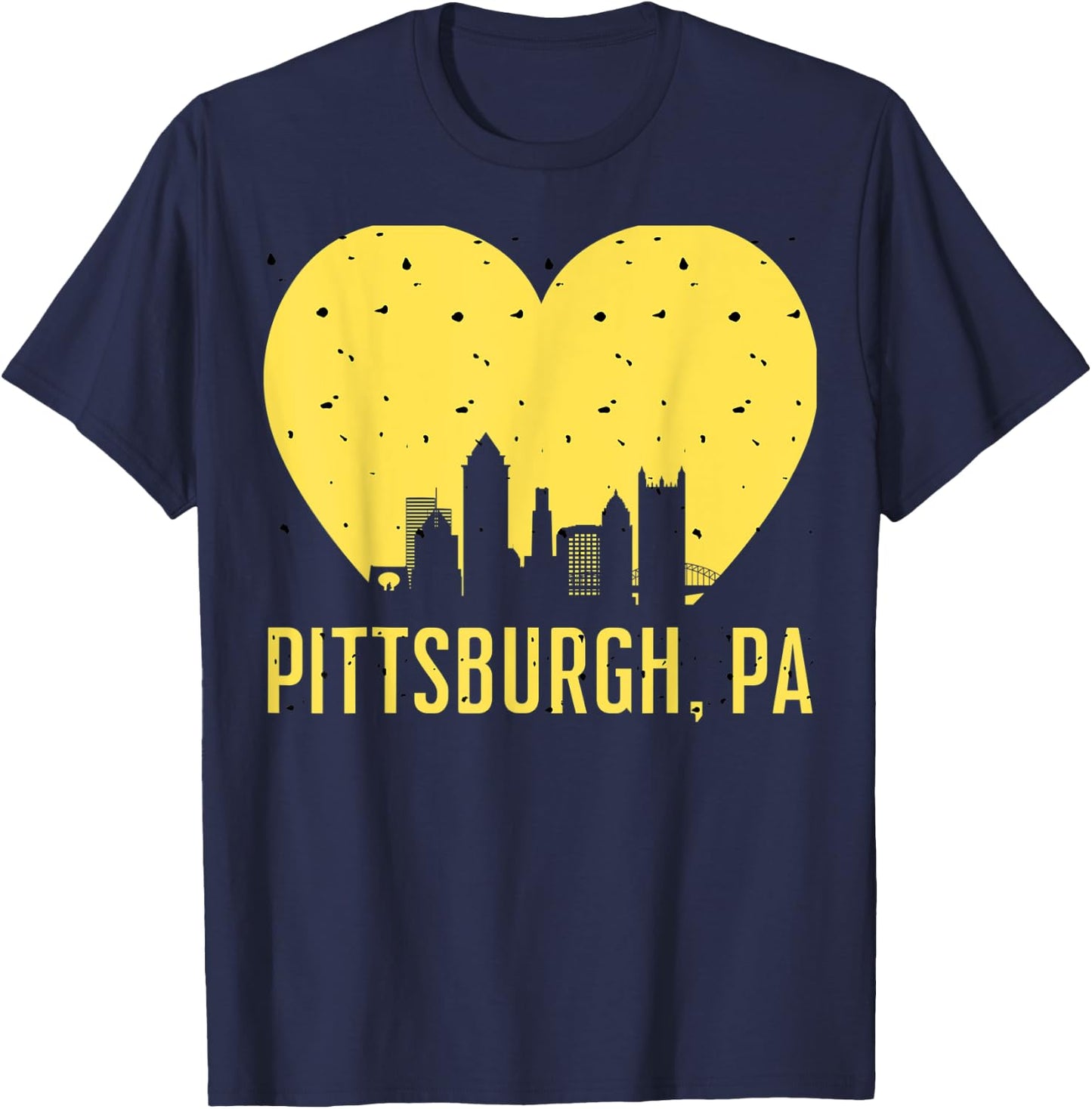 Pittsburgh Born in PA From PGH Pennsylvania Burgh Mom Dad T-Shirt - T-Shirt | Navy