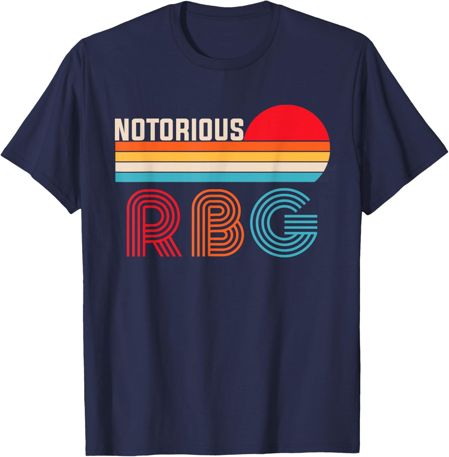 Vintage Notorious RBG shirt , Ruth Bader Ginsburg T-Shirt - T-Shirt | Navy