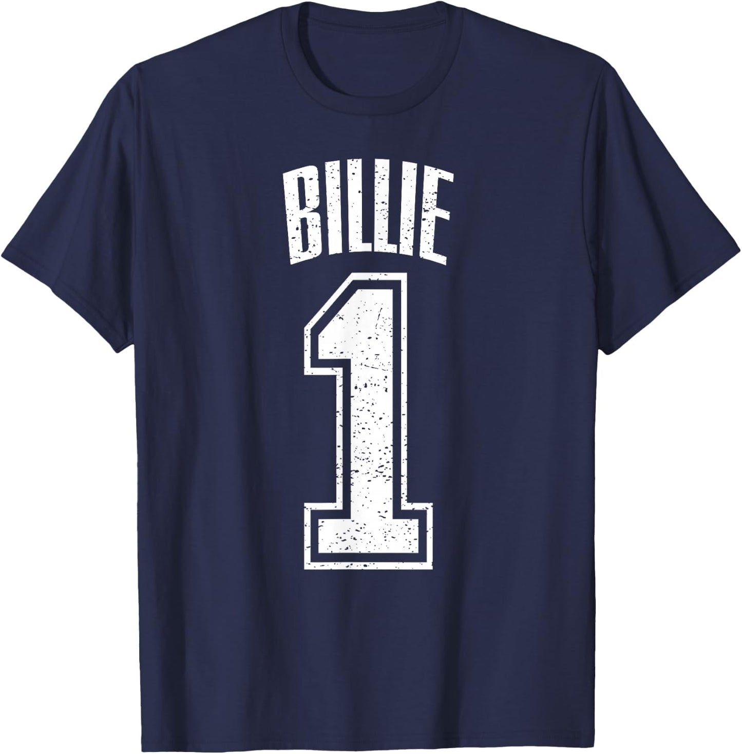 Billie Supporter Number 1 Greatest Fan T-Shirt - T-Shirt | Navy