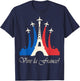 France Bastille Day National Day T-Shirt - T-Shirt | Navy